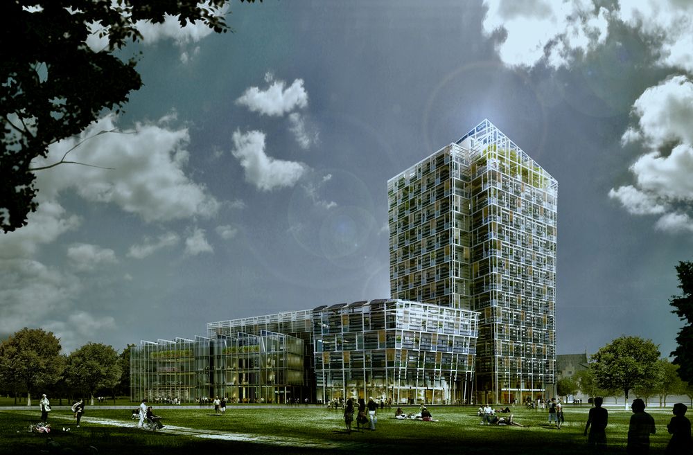Smart Green Tower in Freiburg - Combination of Passive House and Plus Energy House Principles